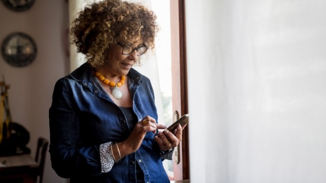 woman on phone