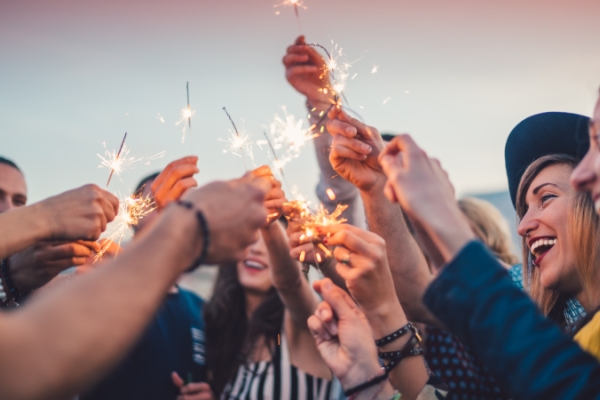 people celebrating