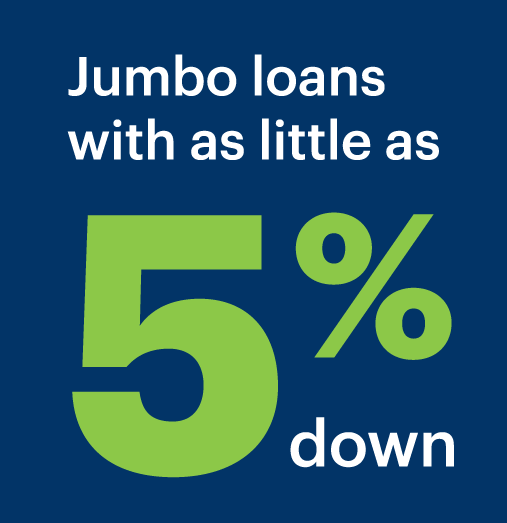 Jumbo con un 5 % de pago inicial