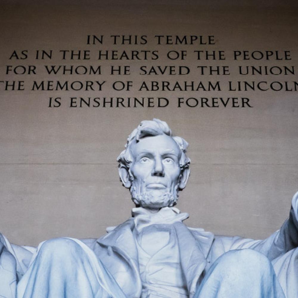 Monumento a Lincoln en honor al Día del Presidente