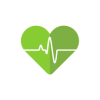 Ilustración de una corazón con un gráfico adentro